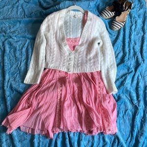 For Love & Lemons ❤️ 🍋 ivory V-neck cardigan